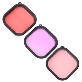Diving Filter, Camera Lens, Diving Filter, Underwater Diving Filter Kit, Diving Red/Purple Lens Filter, Diving Lens Filter Kit, Accessories for 9 Action Camera, Color Correction