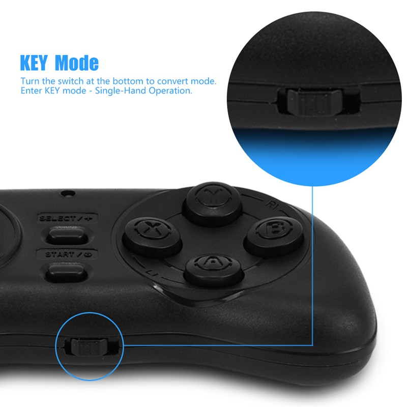 Portable Wireless Bluetooth Game Controller Mini Gamepad Joystick Handle Remote