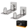 JUGREAT Stainless Steel Sliding Door Guides Floor Mount, Adjustable Roller