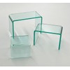 New 2 Inch Deep 3 Piece Acrylic Riser Display Stand