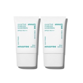Innisfree 이니스프리 1+ 1 유브이 액티브 포어리스 선스크린 SPF50+ Innisfree 1+1 UV Active Poreless Sunscreen SPF50+