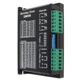 DiGiYes CNC Digital Stepper Driver DM556 Stepper Motor Driver 2-Phase DC 20-50V Max 5.6A 128 Subdivision Fit for Nema 23 24 34 and Nema 34 Stepper Motor