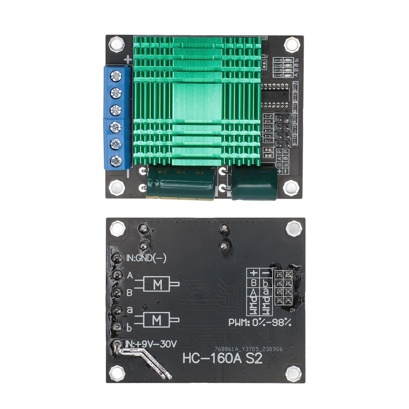 9V‑30V 60A DC Motor Driver Module Double Channel PWM High