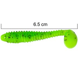 SEABUZZ Rubber Fish Fishing Lure Set 5 Pieces x 65 mm - Rubber Bait for Catfish and Zander & Pike - Trout & Perch Artificial Bait - Predator Fish Fishing Set - Freshwater and Saltwater Fishing