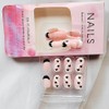 24 Pcs Pink Press on Nails Short Oval Almond -