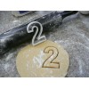 AJT NUMBERS COUNTING BIRTHDAY ANNIVERSARY PRE-K SET 10 COOKIE CUTTER