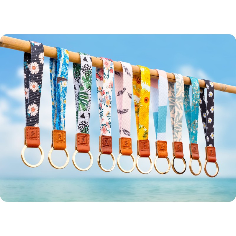 SENLLY Wristlet Lanyard Strap for Keys, Original Pattern Design Wrist
