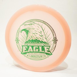 Innova Proto Glow Champion Eagle Gregg Barsby Tour Series Disc Golf Fairway Driver, Glows in The Dark, Pick Color/Weight [Stamp & Exact Color May Vary] Salmon 173-175 Grams