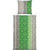 Erwin Müller Single Jersey Bed Linen Green/Grey Size 80 x