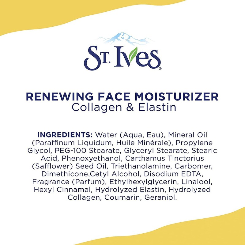 St. Ives Renewing Collagen & Elastin Moisturizer, 10 oz (Pack