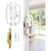 Keyed Sliding Patio Door Handleset, 45° Keyway, 3-15/16" H.C., Fits