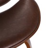 Christopher Knight Home Jakin Upholstered Swivel Barstool - Dark Brown/Walnut