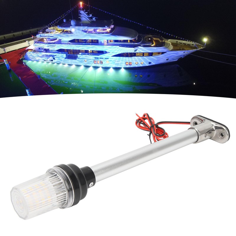 12in Boat Anchor Light, 63 LEDs Fold Down Boat Stern