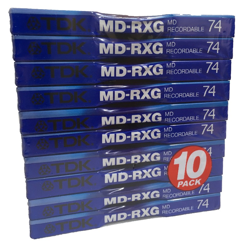 TDK MDRXG74 MINI DISC 10PK