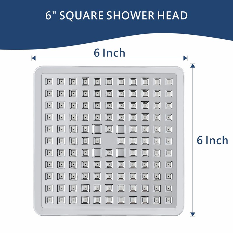 Eolax High Pressure Rain Shower Head, High Flow Pressure Boosting