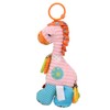 Infant Stroller Rattle Bell with Teether Mirror Cute Giraffe Plush