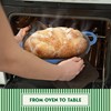 Enameled Cast Iron Bread Oven 2 Qt (Blue), Non-Stick Single