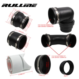 RULLINE RV and Camper Sewer Waste Plumbing Connection System Kit Compatible with 3" PVC Pipe RV Sewer Hose Fittings RV Sewer Adapter and Pipe Stand