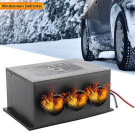 Tbest Windshield Defroster Heater,12V 600W Car Heater 3 Hole Portable Winter Heating Warmer Windshield Defroster Fog Removing Car Heater 800W calefactor 12v 300w ducted defroster for car windshield