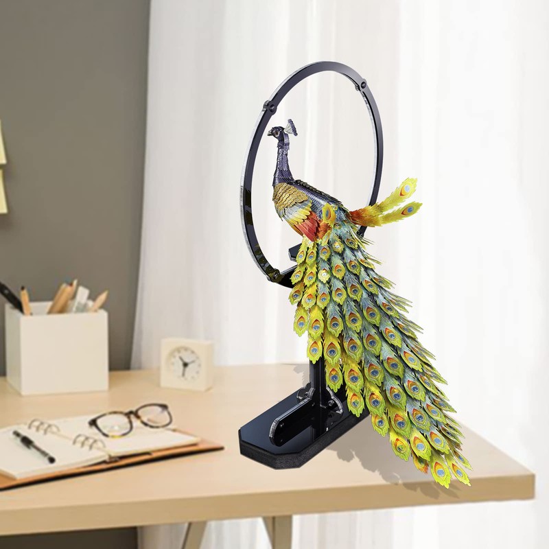 Piececool 3D Puzzles for Adults, Gorgeous Peacock 3D Metal Model