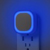 YUNLEX 2 Pack Plug in Dimmable Night Light, Blue Nightlight,