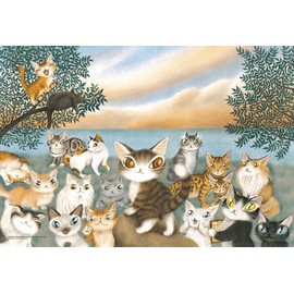 Yanoman 300 Piece Jigsaw Puzzle WACHIFIELD World Kittens Conference (10.2 x 15.0 inches (26 x 38 cm)