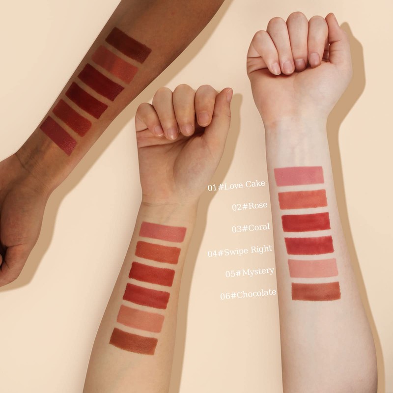 HANDAIYAN Liquid Blush, Blush Liquid Matte Natural, Cream Blush Long-Lasting,