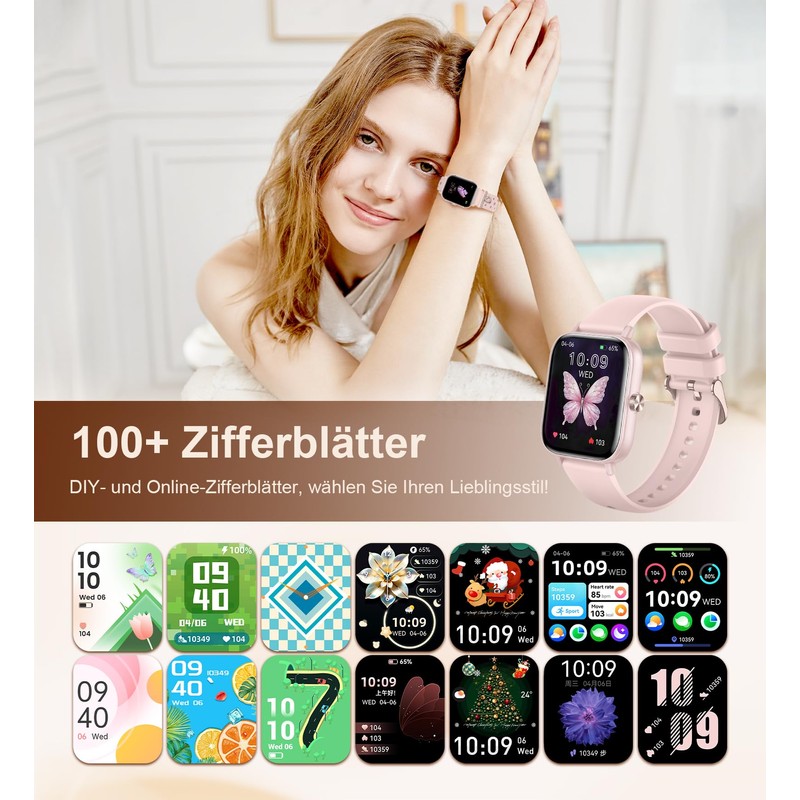 Women's Smartwatch 1.85 Inch Pink