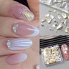 Auroras Shell Nail Art Glitter Flakes,1Box Shimmer Aurora Irregular Natural
