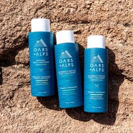 Oars + Alps Men's Body Wash, Natural Skin Care, Hydrates with Aloe Vera and Jojoba Oil, Vegan and Gluten Free, California Coast, 1 Pack