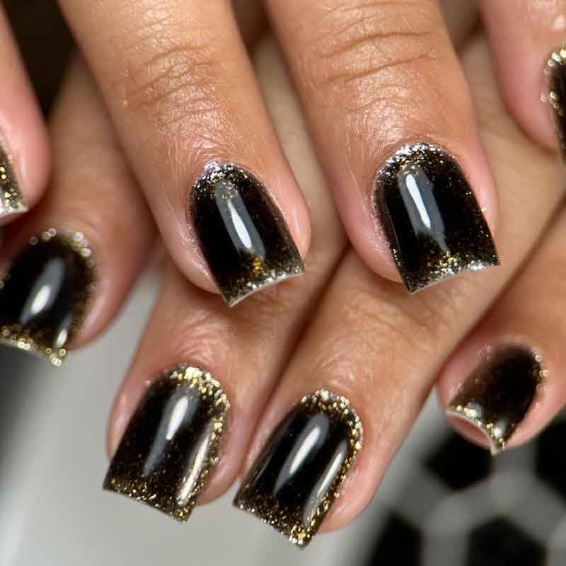 Dan's Nails Rubber Base Gel Polish Coat (Black Onyx)