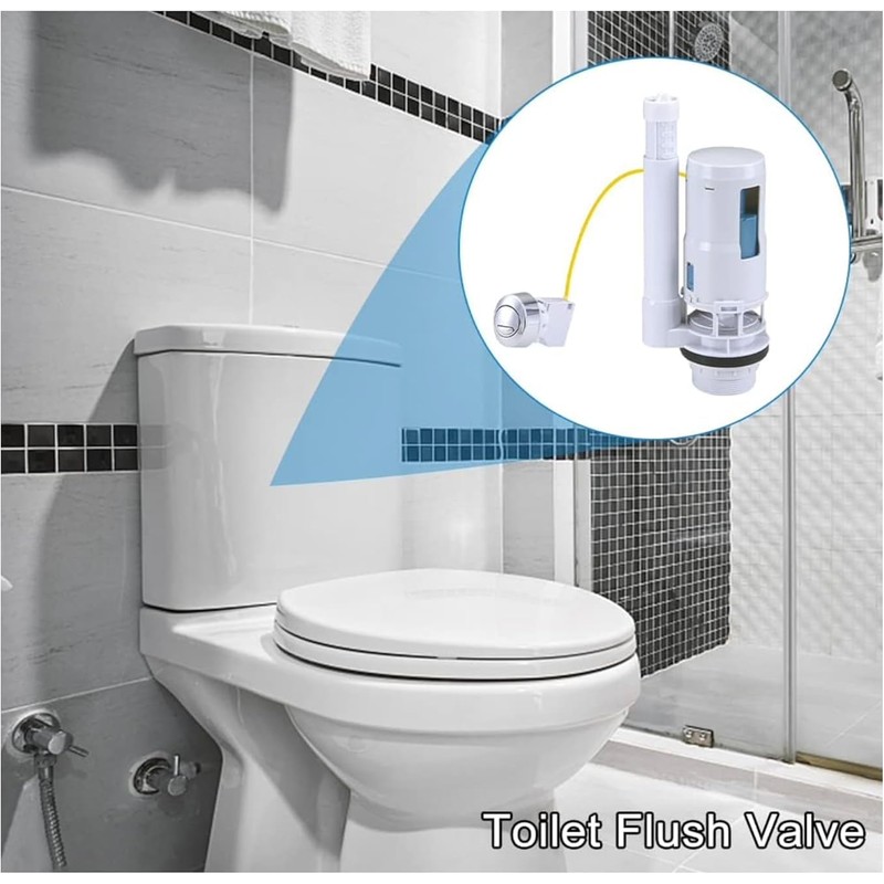 Zodazoqa Double Button Remote Control Split Drain Valve Toilet Drain