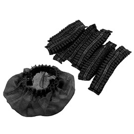 100 Piezas de Fundas para Almohadillas Desechables, Fundas Elásticas para Auriculares, Fundas para Orejeras para Auriculares, Fundas para Almohadillas Elásticas No Tejidas, para Almohadillas(Negro)