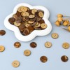 100pcs Natural Coconut Shell Buttons Sewing Buttons 2 Hole Big
