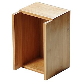 KESPER 70854 Napkin Dispenser Cutlery Tray FSC Certified Bamboo/Cutlery Holder/Box