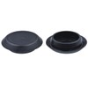 Rexka 100pcs 3/4" 0.75 inch Flush Mount Black Plastic Body