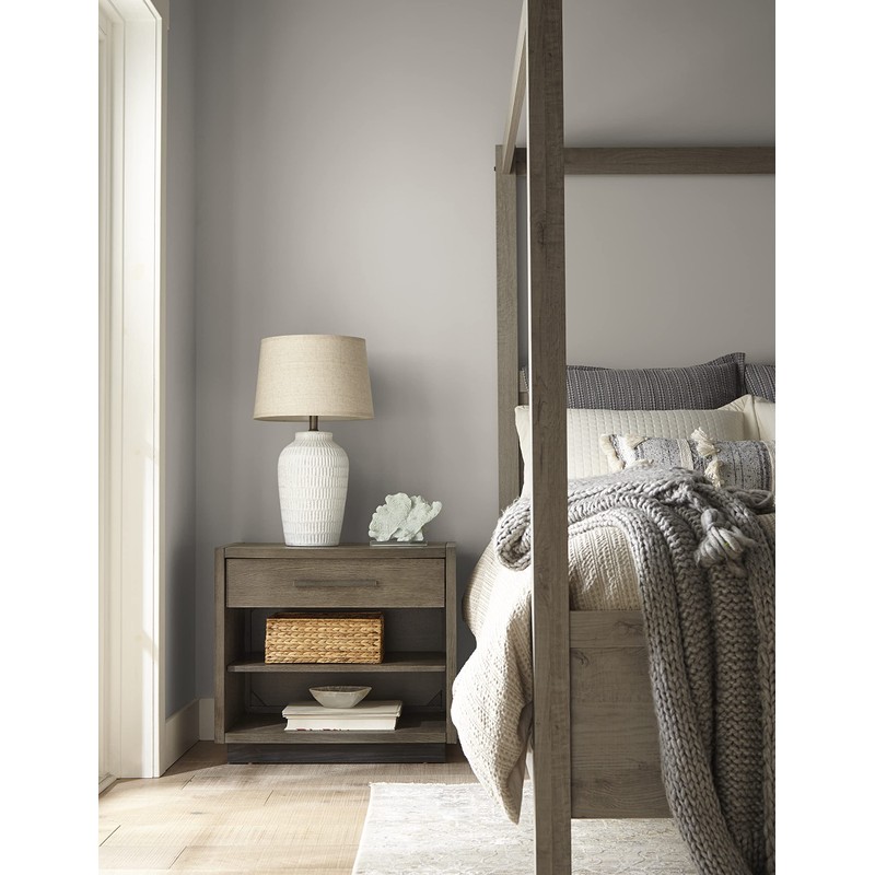 KILZ TRIBUTE Paint & Primer, Interior, Satin, Greyswood, 1 Gallon