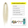 20" Blonde Double Ended Dreadlock Extensions 10 Strands DE Soft
