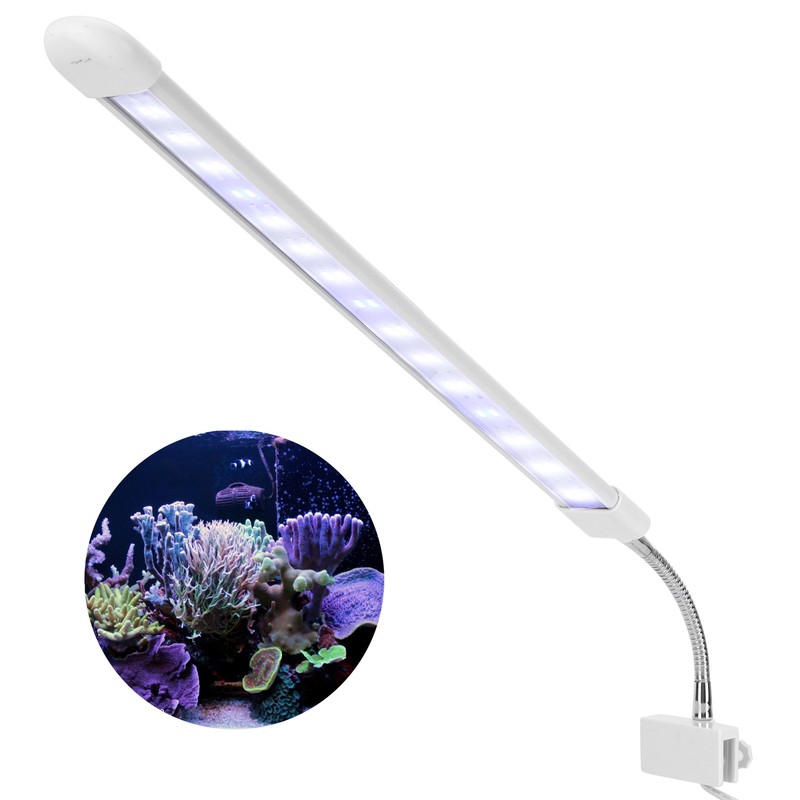Fish Tank Clip on Light Aquarium Clamp Lamp with White