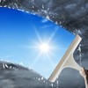 Glass Wiper with Non Slip Handle Silicone Window Cleaner Squeegee