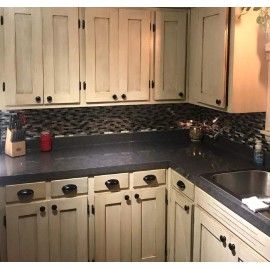 EZ FAUX DECOR Redo Fix Update Kitchen Countertop Wrap Peel and Stick Soapstone Gray 36" x 180"