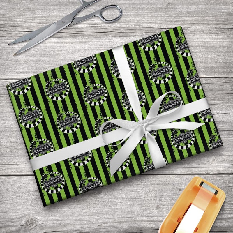 GRAPHICS & MORE Beetlejuice Beetle Worm Premium Roll Gift Wrap