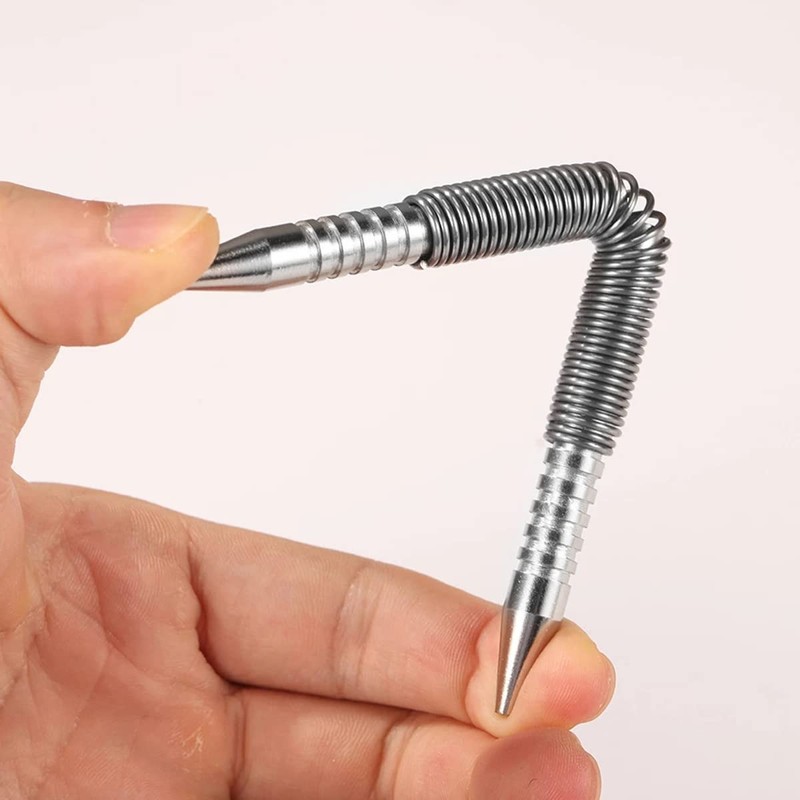 Spring Center Punch Hammerless Head Nail Setter Spring Loaded High