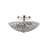Home Decorators Barclay 2-Light Chrome and Crystal Flush Mount
