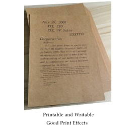 Kraft Paper A4 250GSM, Natural Brown Card Paper for Craft Card-Stock and Print. (250gsm A4 30 Sheets)