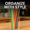 Rattleware Acrylic Straw Holder (4.3” x 4.3” x 5”) -