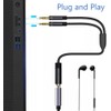 OOYES 2 in 1 Headphone Mic Splitters Cable,3.5mm Jack Audio