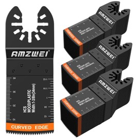 AMZWEI 54 Pcs Wood Oscillating Multitool,Oscillating Tool Blades,Professional Universal Oscillating Saw Blades,Quick Release Saw Blades Fit Dewalt Ryobi Milwaukee Rockwell Fein