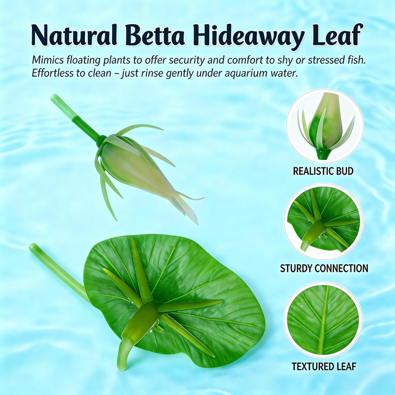 3pcs Betta Fish Hammock, Betta Fish Tank Accessories, Floating Rest
