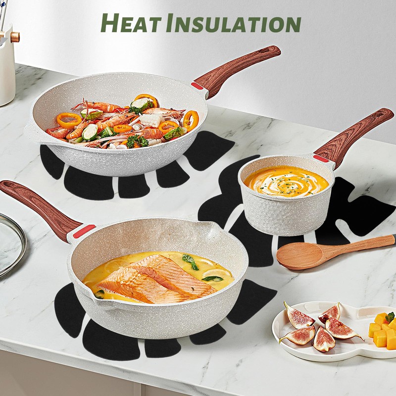 AiQInu Pack of 8 Pan Protectors, 35 x 27 cm,